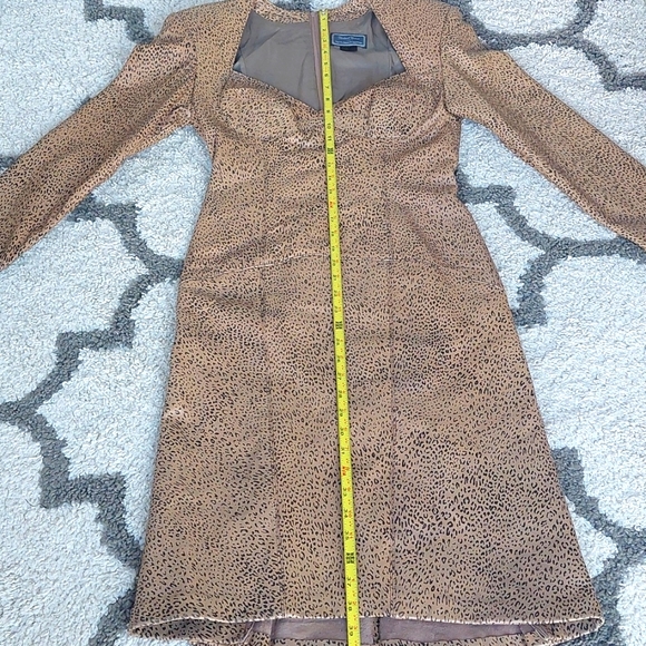 Michael Hoban North Beach Printed Leather Leopard Pattern Dress size Sma… - Picture 6 of 9